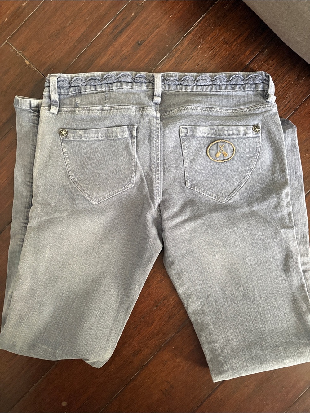 BCBGirls Light Gray Flare Jeans - Picture 3 of 3